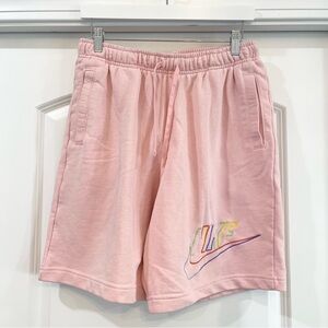 Nike Men’s Club Light Pink Shorts Multicolor Logo Size L